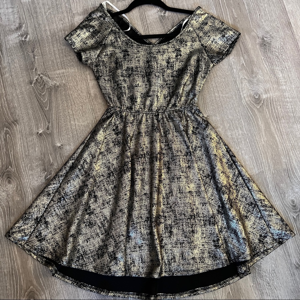 Metallic and black dress. Size small.